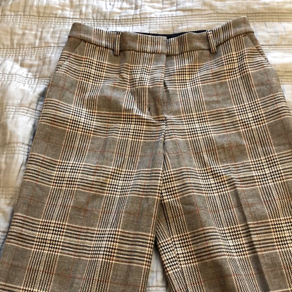 Express plaid cropped trousers